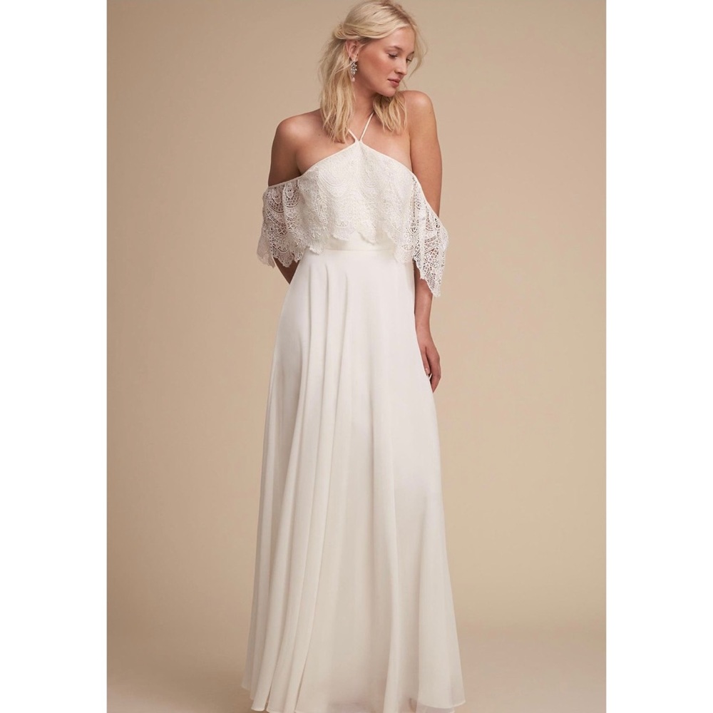 NWOT BHLDN Pearson White Wedding Dress Size Small